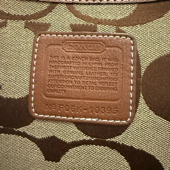 Coach Signature Brown and Tan Reversible Shoulder Bag - Picture 7 of 15